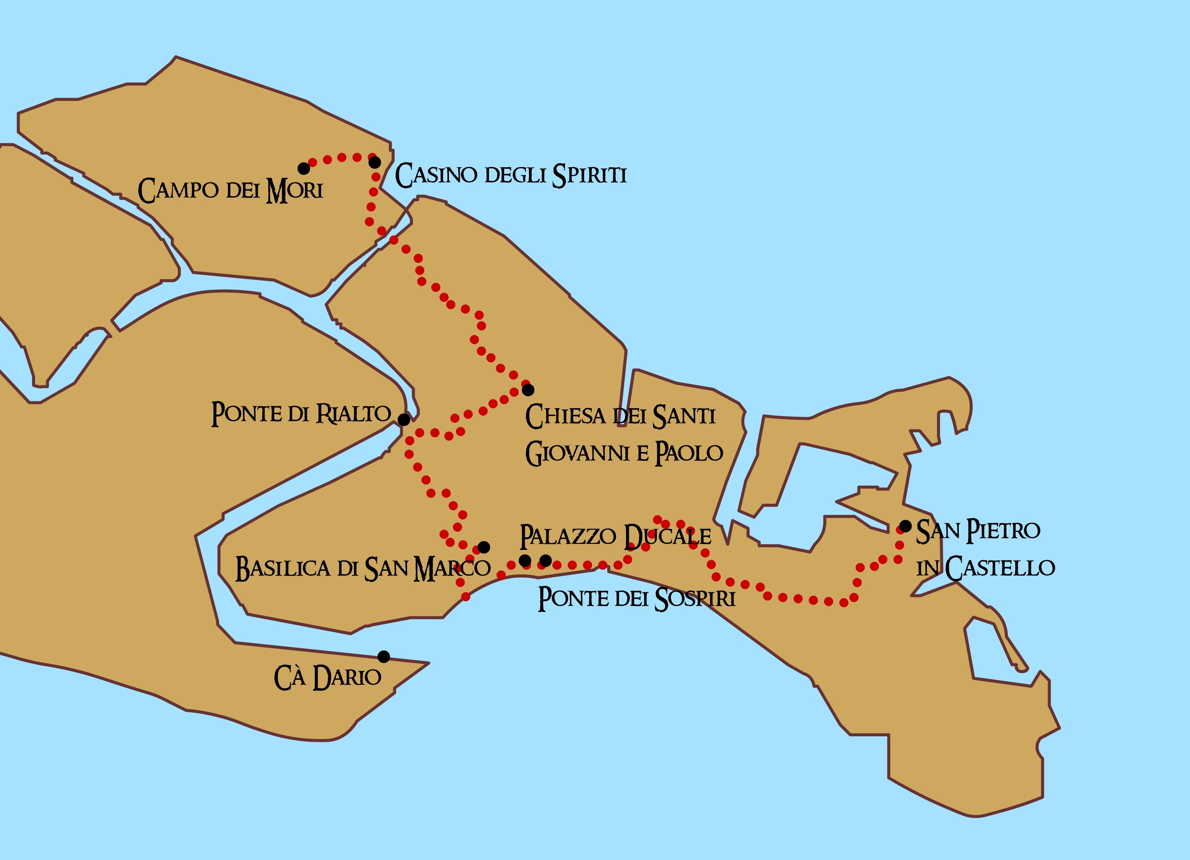 
            	LUOGHI MISTERIOSI: itinerario dei misteri a Venezia